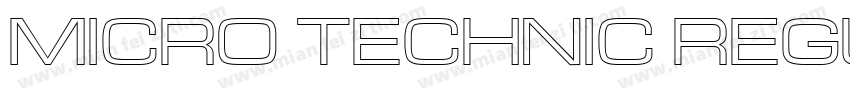 Micro Technic Regular字体转换